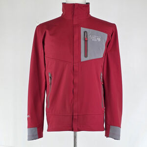 Gorp Mountain Hardwear AirShield Softshell Jacket Men L Red Gray Windproof...